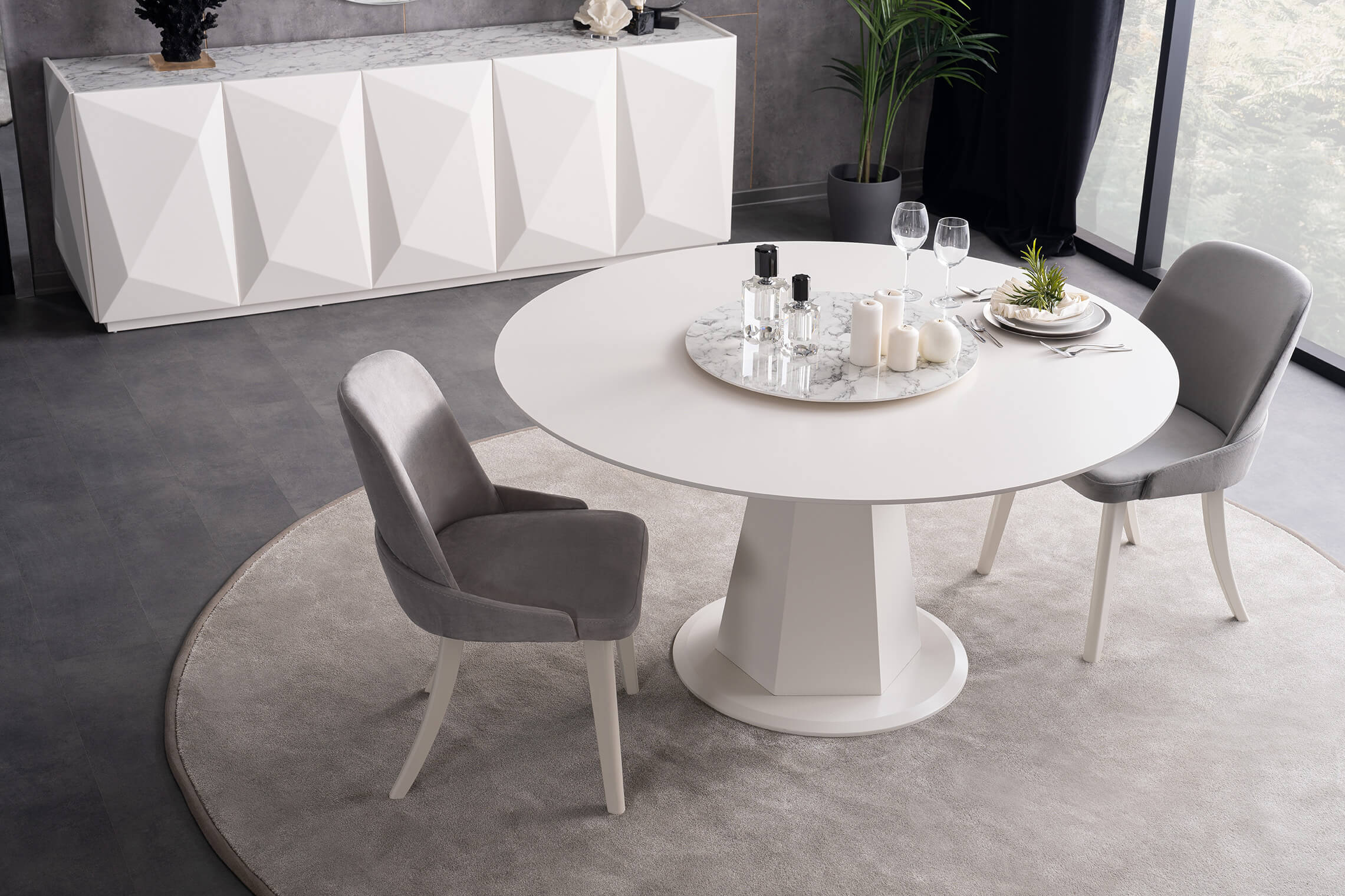 CARIZMA Round Dining Table 150cm