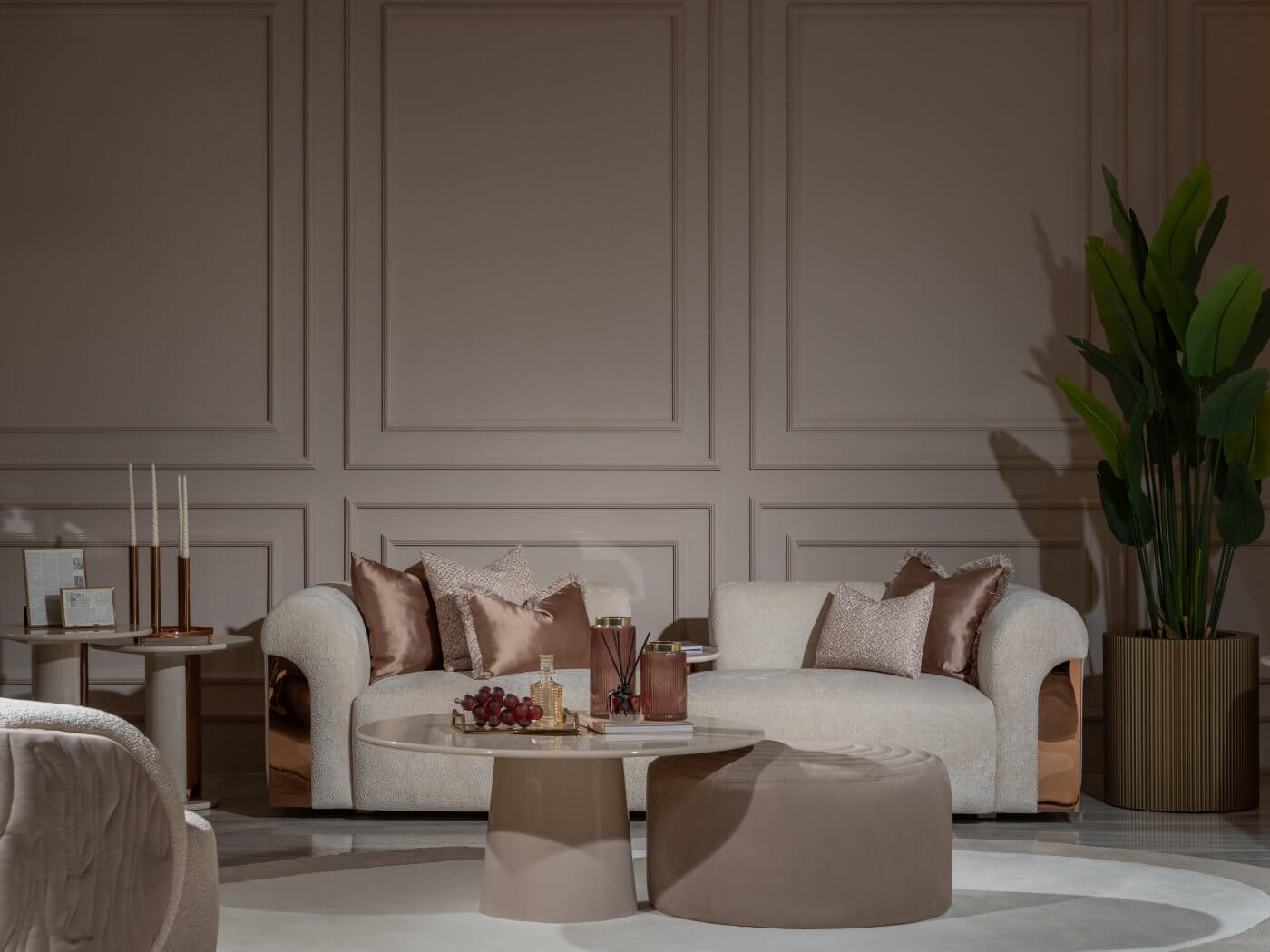AURA 260cm Sofa (with centre table)